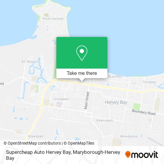 Supercheap Auto Hervey Bay map