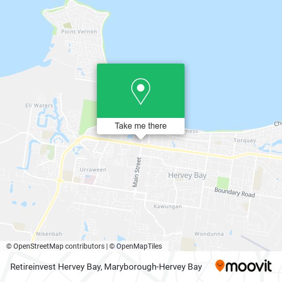 Retireinvest Hervey Bay map