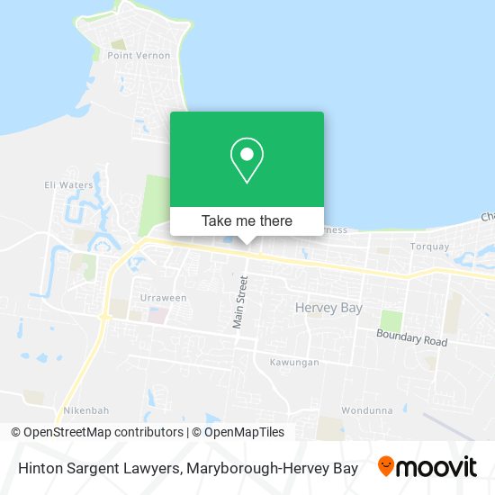 Mapa Hinton Sargent Lawyers