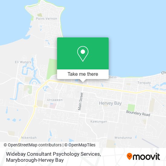 Mapa Widebay Consultant Psychology Services