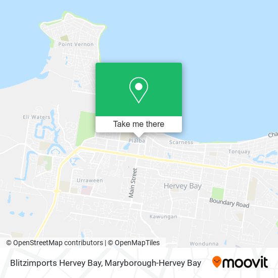 Blitzimports Hervey Bay map