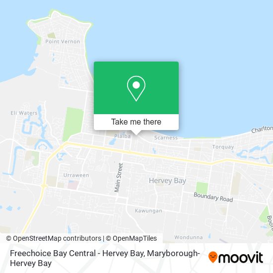 Mapa Freechoice Bay Central - Hervey Bay