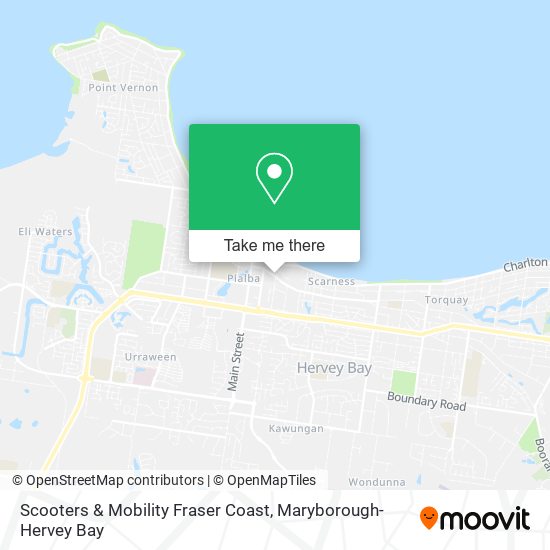 Mapa Scooters & Mobility Fraser Coast