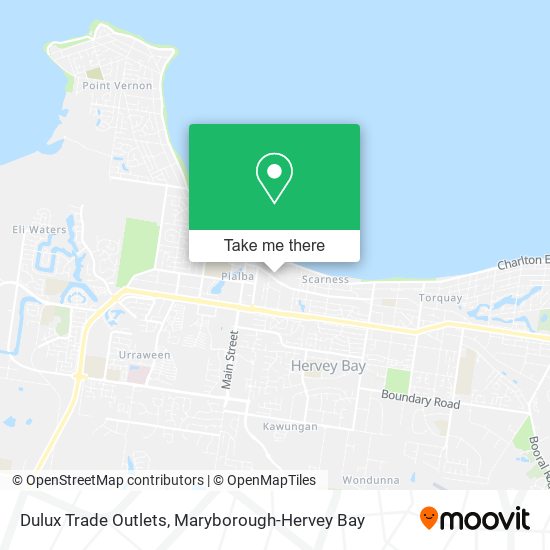 Mapa Dulux Trade Outlets