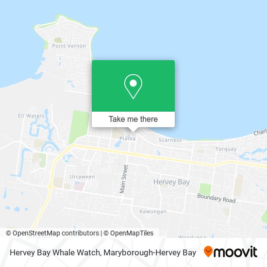 Mapa Hervey Bay Whale Watch