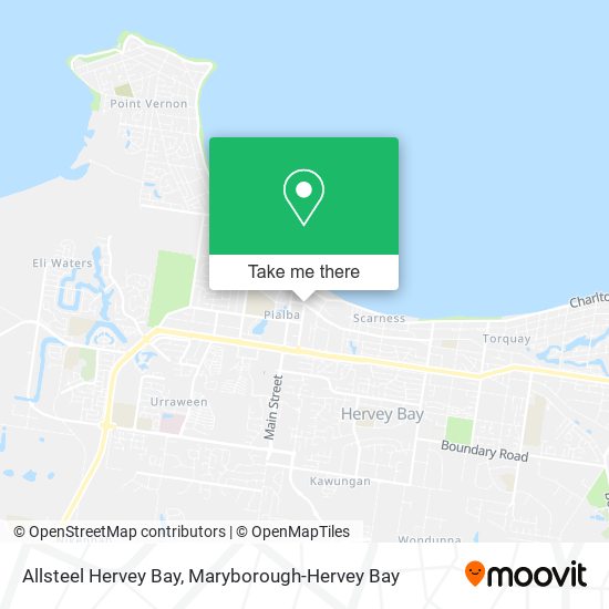 Allsteel Hervey Bay map