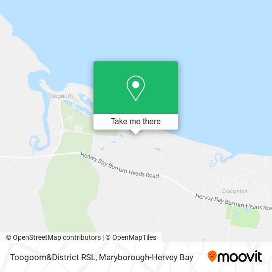 Mapa Toogoom&District RSL