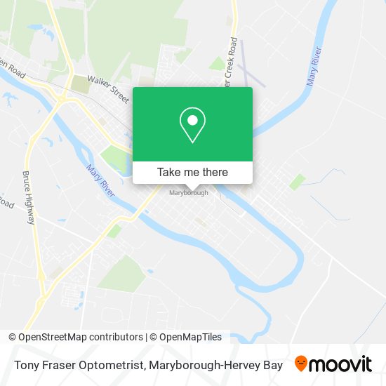 Mapa Tony Fraser Optometrist