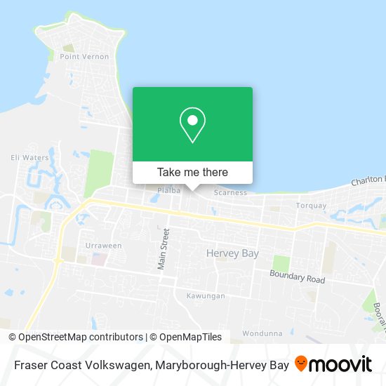 Fraser Coast Volkswagen map