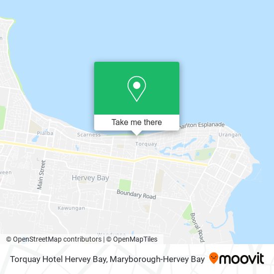 Torquay Hotel Hervey Bay map