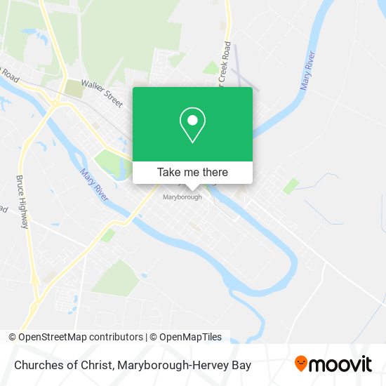Churches of Christ map