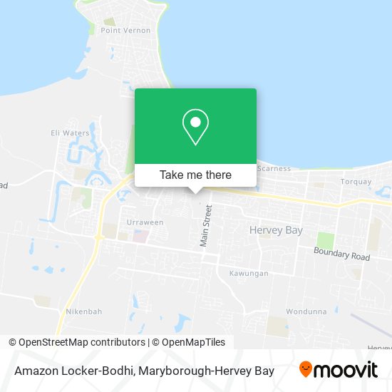 Amazon Locker-Bodhi map