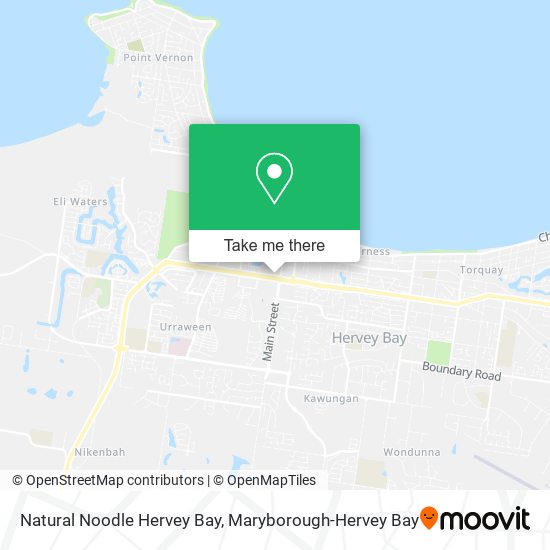 Natural Noodle Hervey Bay map