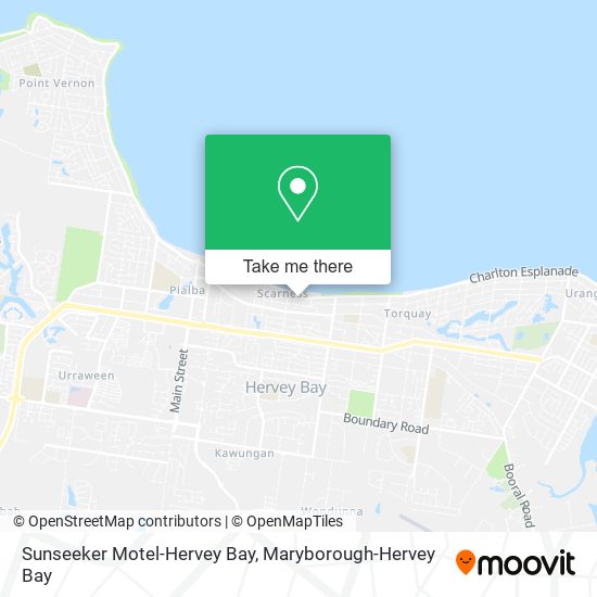 Mapa Sunseeker Motel-Hervey Bay