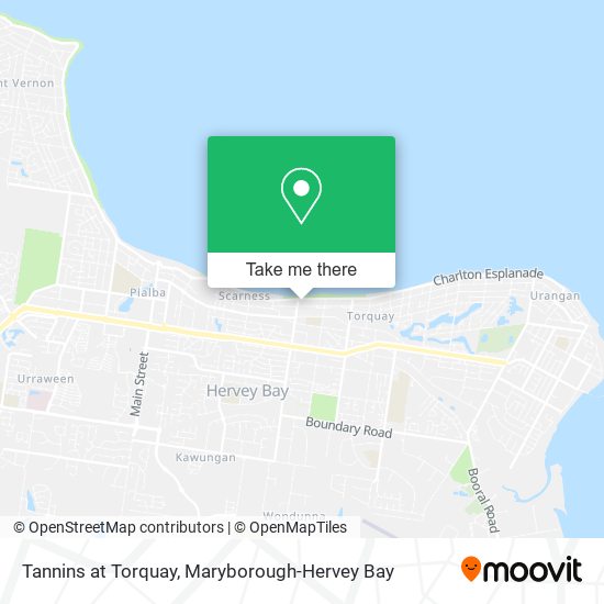 Tannins at Torquay map