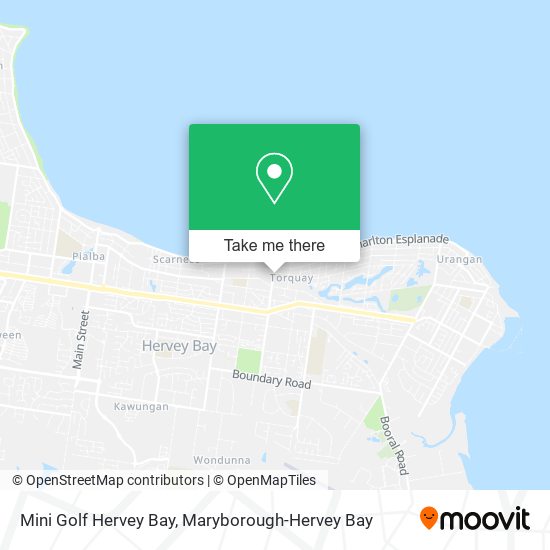 Mini Golf Hervey Bay map