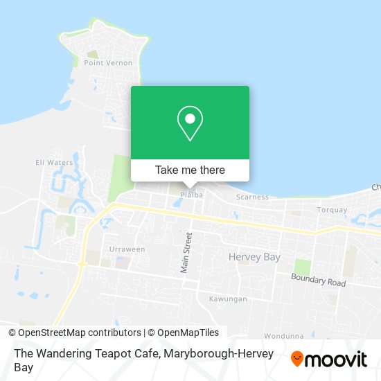 The Wandering Teapot Cafe map