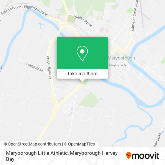 Maryborough Little Athletic map