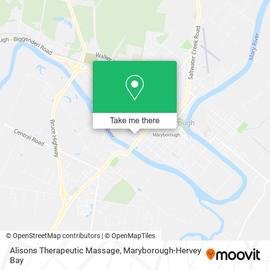 Alisons Therapeutic Massage map