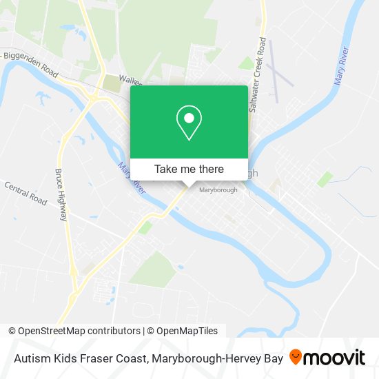 Autism Kids Fraser Coast map