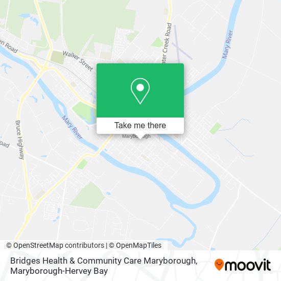 Bridges Health & Community Care Maryborough map