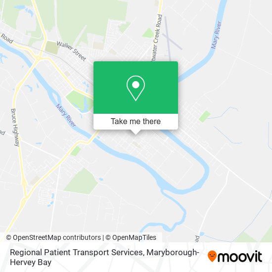 Regional Patient Transport Services map