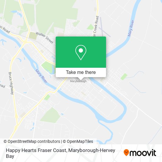Happy Hearts Fraser Coast map