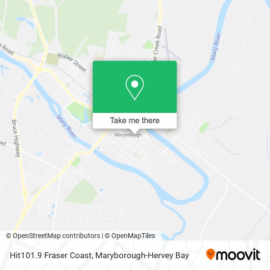 Mapa Hit101.9 Fraser Coast