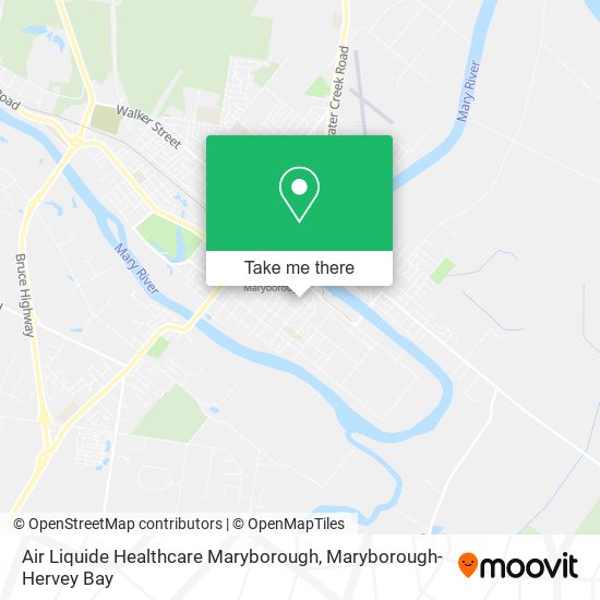 Mapa Air Liquide Healthcare Maryborough