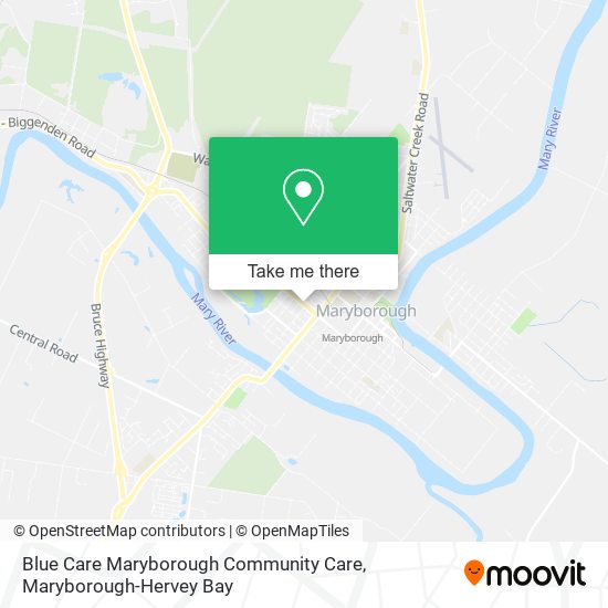 Blue Care Maryborough Community Care map