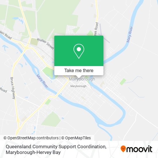Queensland Community Support Coordination map