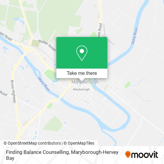 Mapa Finding Balance Counselling