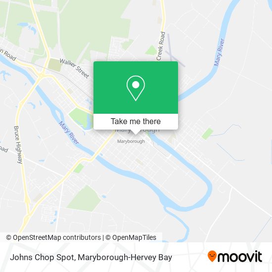 Mapa Johns Chop Spot