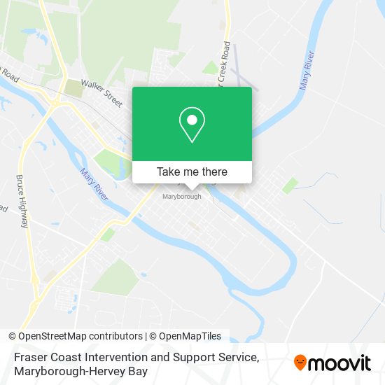 Fraser Coast Intervention and Support Service map