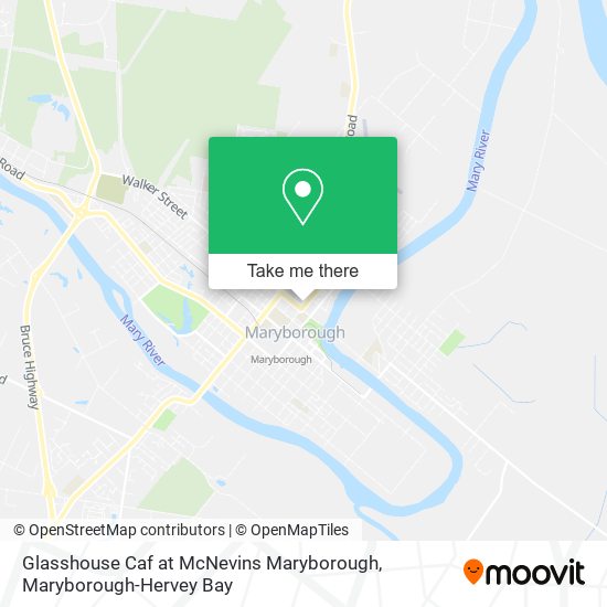 Glasshouse Caf at McNevins Maryborough map