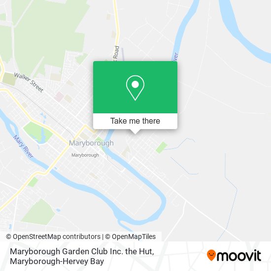 Maryborough Garden Club Inc. the Hut map