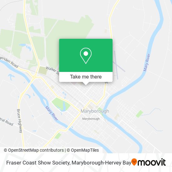 Fraser Coast Show Society map