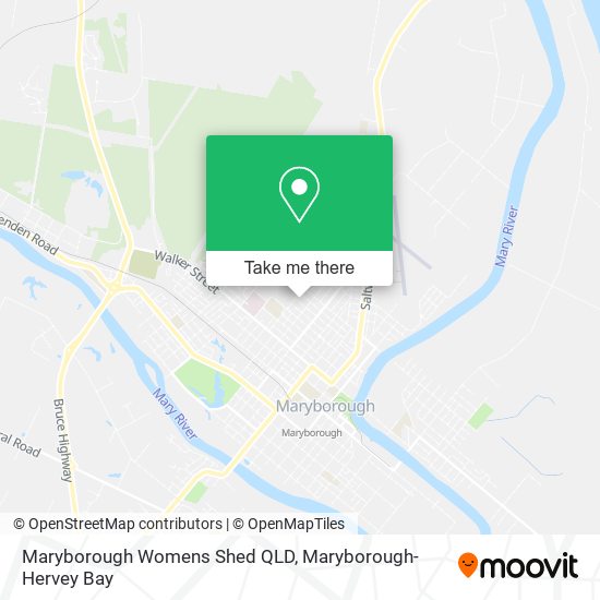 Maryborough Womens Shed QLD map
