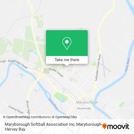 Maryborough Softball Association Inc map