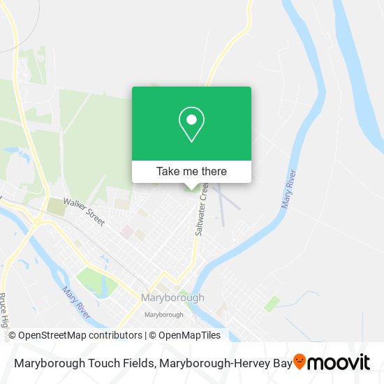 Maryborough Touch Fields map