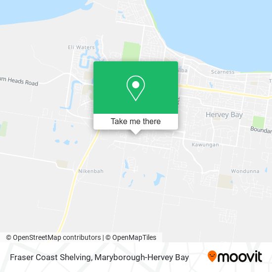 Fraser Coast Shelving map