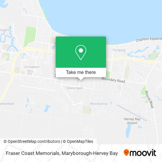 Fraser Coast Memorials map