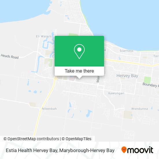 Estia Health Hervey Bay map