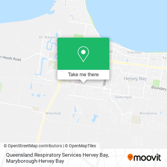 Queensland Respiratory Services Hervey Bay map