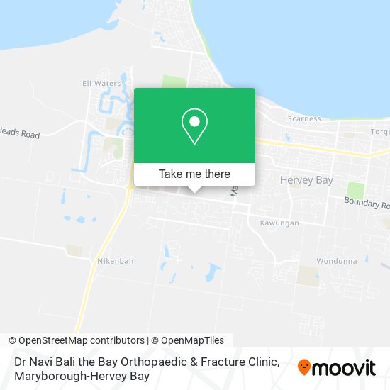 Dr Navi Bali the Bay Orthopaedic & Fracture Clinic map