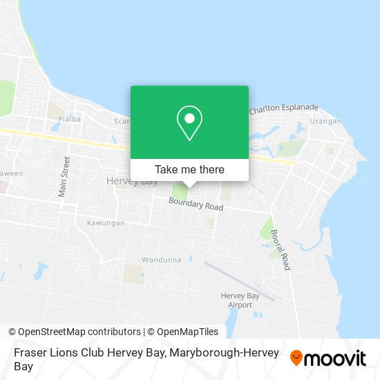 Fraser Lions Club Hervey Bay map