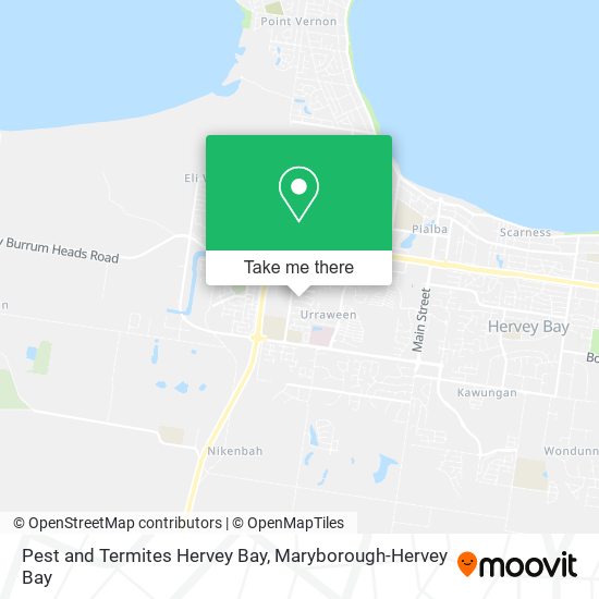 Pest and Termites Hervey Bay map