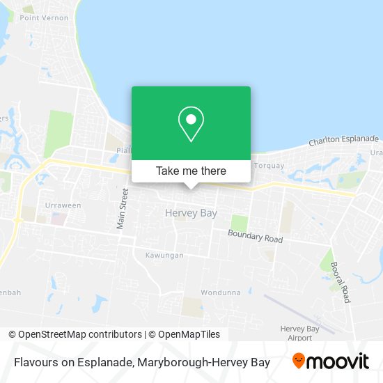 Flavours on Esplanade map