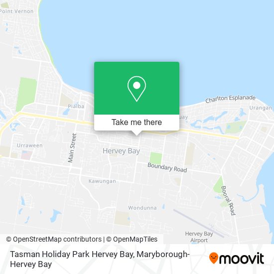 Tasman Holiday Park Hervey Bay map
