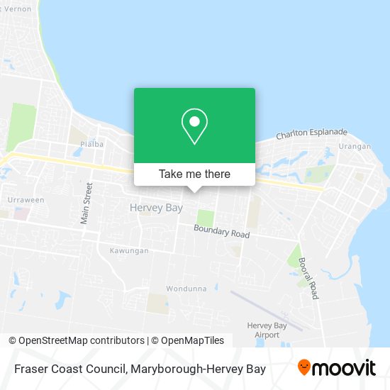 Fraser Coast Council map